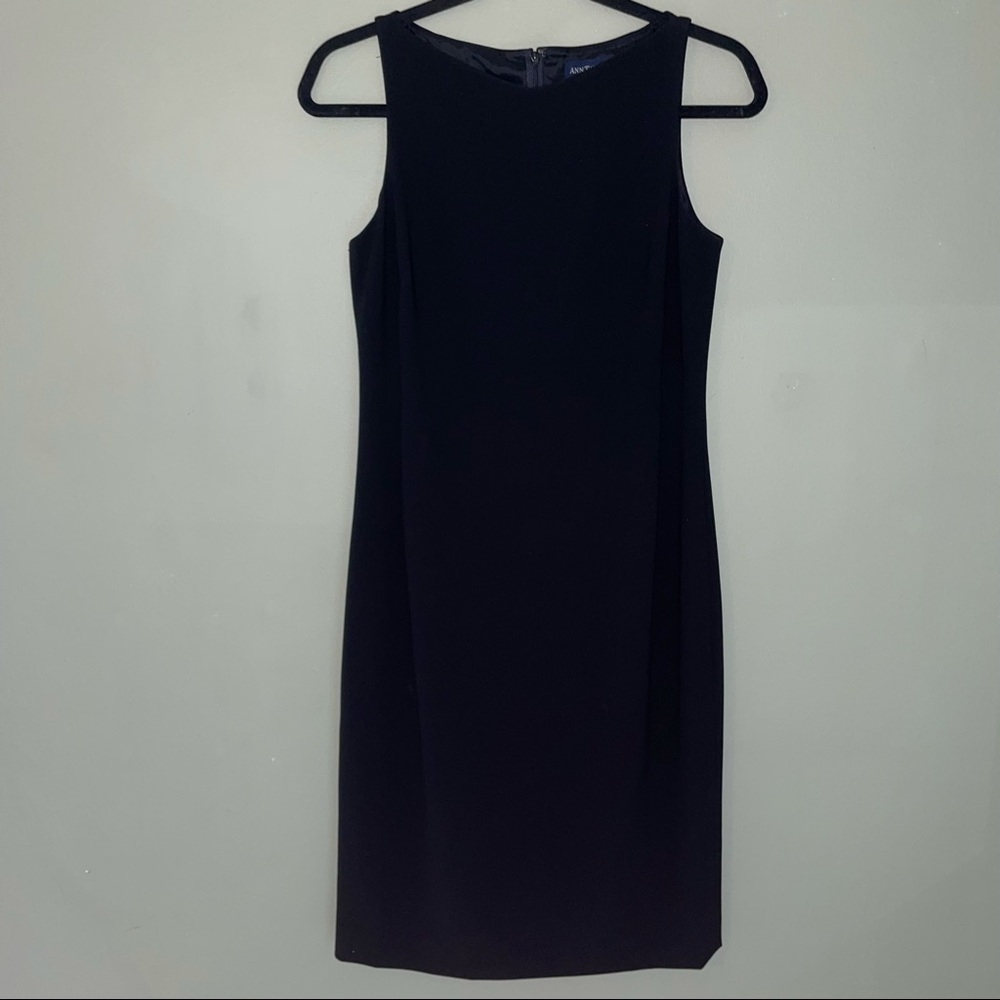 Ann Taylor Black Midi Dress 6P